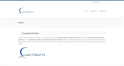Desktop Screenshot of creandoutilidad.com